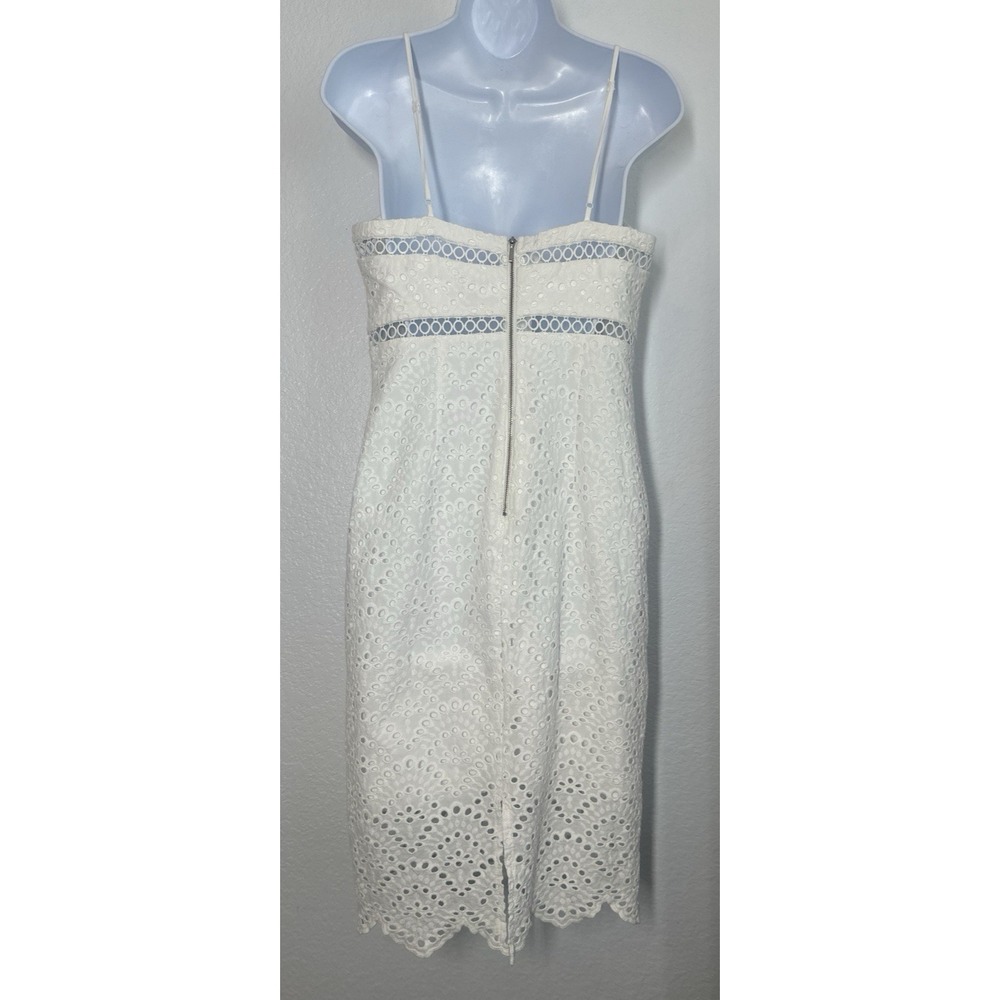 Women's Sz: 8 M Bardot White Eyelet Sexy Sundress Summer Party Cocktails - Picture 3 of 6
